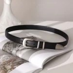 Maikun New Vintage Ladies Leather Belt Simple - Image 4