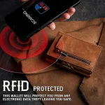 Pop-up Slim RFID Card Holder for Men Minimalist Leather - Image 3
