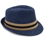 2 Sizes Parent-child Men Women Kids Boy Straw Fedora Hats l - Image 5