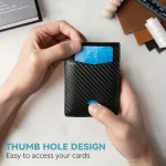 Mutural Minimalist Slim Wallet for Men, Premium Leather Wallet - Image 5