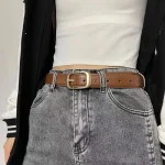 Leather belt for women with vintage women belts and high-end feel - Image 5