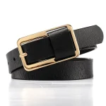 Fashionable Women's Belt Leather Suit - Image 4