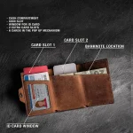 Pop-up Slim RFID Card Holder for Men Minimalist Leather - Image 4