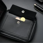 Leather Men’s Wallet Luxury Mens Purse Male Zipper Card Holders - Image 3