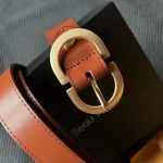 BEAUTODAY Belt Women Genuine Cow Leather Metal Oval Buckle - Image 5