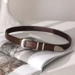 Maikun New Vintage Ladies Leather Belt Simple - Image 6