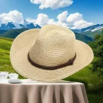 New XL Big Size 62cm Panama Jazz Straw Hat for Women Men - Image 5