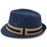 2 Sizes Parent-child Men Women Kids Boy Straw Fedora Hats l - Image 4