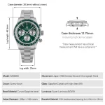 Watchdives New WD6263 VK63 Vintage Chronograph Quartz - Image 2