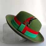 2026 Green Retro Men's Spring Hat Unisex Men's Bow Women's - Image 2
