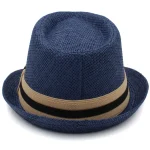 2 Sizes Parent-child Men Women Kids Boy Straw Fedora Hats l - Image 6