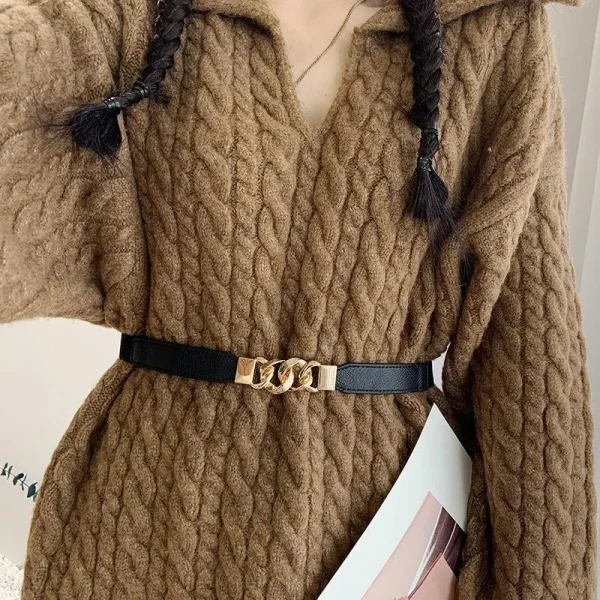 2025 Summer New Models Belt Female Thin Belt Slim Decorative Shirt