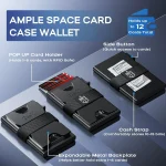 Slim Metal Card Holder for Men - RFID Blocking, Holds 12 Cards - Image 3