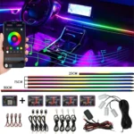 Symphony 18IN1 Car Ambient Light Colorful LED Neon Interior Rainbow Acrylic Light strip Decorative 10/6IN1 Car Atmosphere Light