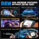 XTOOL D8W BT V2.0 OBD2 Diagnostic Tool ECU Coding VAG Guided Bluetooth Automotive Scanner Topology with 42+ Reset CANFD&DOIP&FCA - Image 6