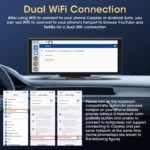 JMCQ Universal 10.26" Android WIFI Car Multimedia Player Bluetooth Wireless Carplay auto Monitor Screen for YouTube for Netflix - Image 6