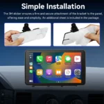 7 Inch Touch Screen Radio for Car Supporting Carplay & Android Auto，Portable Wireless Carplay Screen for Car,Car Audio Receiver - Image 2