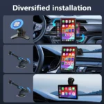 Universal 8 inch Portable Rotatable Car Screen Wireless Carplay Android Auto & WIFI Mirror Link Parking Rear Camera AUX Stereo - Image 3