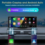 JMCQ Universal 10.26" Android WIFI Car Multimedia Player Bluetooth Wireless Carplay auto Monitor Screen for YouTube for Netflix - Image 2