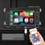 7" 2 Din HD Car Media Video RDS Airplay Car Radio Wireless CarPlay Android Auto Stereo Audio For VW/Seat/Skoda/Passat/Golf/Polo - Image 3