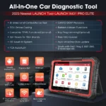 LAUNCH X431 PRO ELITE 8 inch Car Diagnostic Tools Auto OBD OBD2 Scanner All System CAN FD/DOIP Active Test 31 Reset ECU Coding - Image 2