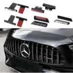 Auto Front Grille Badge Decoration ABS Sticker Accessories for Mercedes Benz W204 W205 W211 Amg W212 W213 W177 GLA CLA GLK W210