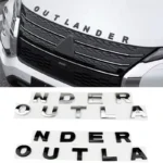 Car Head Hood Letter Logo Words Emblem Decals Sticker For Mitsubishi Outlander 2023 2024 2025 2026 Auto Decoration Accessories - Image 2