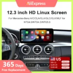 Wireless Carplay/Android Auto 12.3'' Touch screen Multimedia Radio Receiver for Mercedes Benz GLA CLA GLC GLK ML W205 W176 C117