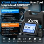 XTOOL D8W BT V2.0 OBD2 Diagnostic Tool ECU Coding VAG Guided Bluetooth Automotive Scanner Topology with 42+ Reset CANFD&DOIP&FCA - Image 2