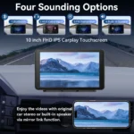 7 Inch Touch Screen Radio for Car Supporting Carplay & Android Auto，Portable Wireless Carplay Screen for Car,Car Audio Receiver - Image 5
