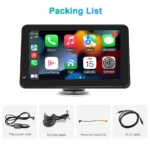 Portable Touch Screen 7inch IPS CarPlay Android Auto Car Radio Multimedia Video Player GPS Navigation Wifi Rear View Camera - Image 4