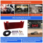 Pro Tru Cool 40K Transmission Oil Cooler 14 Row Radiator LPD47391 GVW Heavy Duty - Image 5
