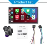 XIMA 2Din 7" IPS Universal Wireless CarPlay Android Auto Car Radio Stereo Multimedia Autoaudio FM Receiver Mirror Link Monitor - Image 6