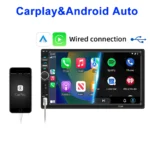 HD 7inch IPS Touch Screen Universal 1Din Caplay Android auto Car Radio Stereo Multimedia Player Autoaudio FM Receiver Monitor - Image 3