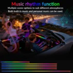 Symphony 18IN1 Car Ambient Light Colorful LED Neon Interior Rainbow Acrylic Light strip Decorative 10/6IN1 Car Atmosphere Light - Image 4