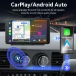 7 Inch Touch Screen Radio for Car Supporting Carplay & Android Auto，Portable Wireless Carplay Screen for Car,Car Audio Receiver - Image 3